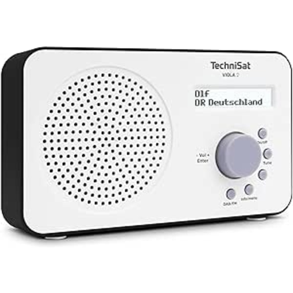 Internetradio, vit, svart, en one size