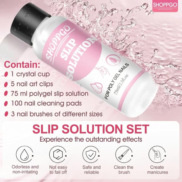 Poly Gel Slip Solution Kit - 150ml Slip Solution för Extension Poly Gel