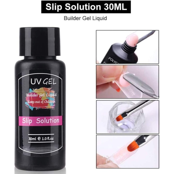 UV GEL Nails Kit med lampa, 15ml 8 Colors Nail Enhancement Extension Builder Gel