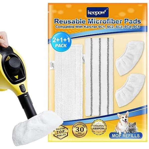 Mikrofiberdukset för Kärcher Ångrengöringstillbehör EasyFix SC 1, SC 2, SC 3, SC 4, SC 5, Förbättrad