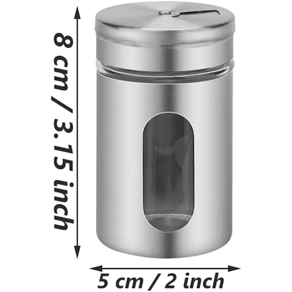 12 stycken kryddburkar för kök, 80 ml kryddbehållare, kryddburkar, kryddburkar,