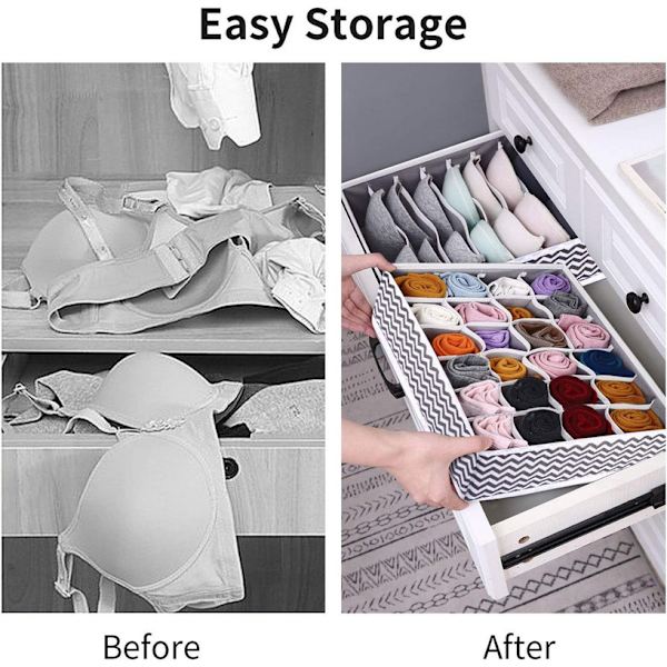 Organizer, 4 stycken organizer Vikbar förvaringsboxduk,