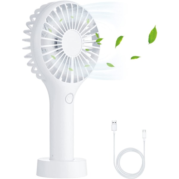 Handheld Portable Fan Electric Desk Fan with 7 Blades and 3 Speed