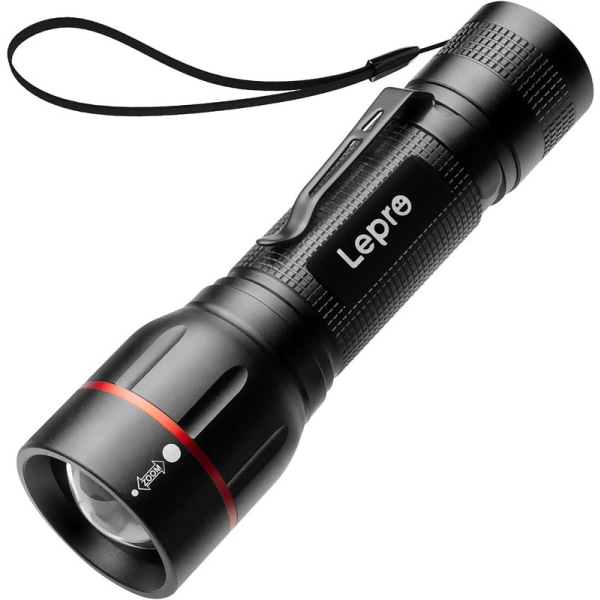 LED Flashlight Super Bright, LE2050 Pocket Flashlight, Zoomable, Waterproof, 5 Modes,