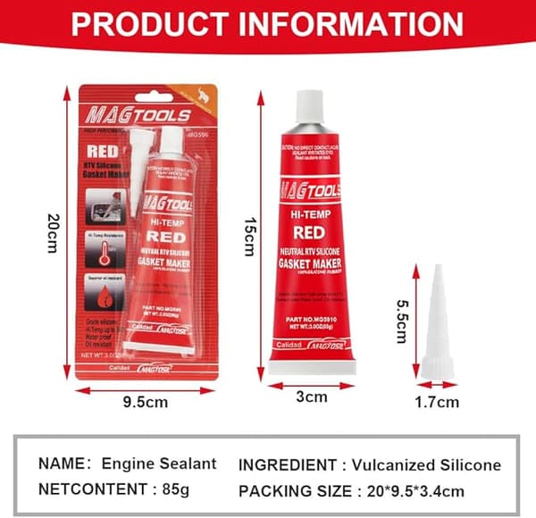 sealant motor, 85ml engine sealant, oil resistant high temperature silicone sealant