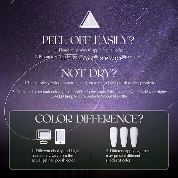 10 Färger Gel Nagellack Set, Luminösa Neon Färger Ljusgula Gröna Blå Lila Macaron Färg Shellac Gellack,