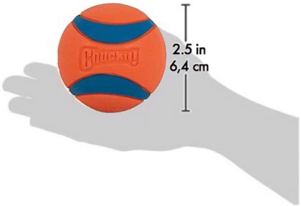 Dog ball, 2 pcs, Orange / Blue
