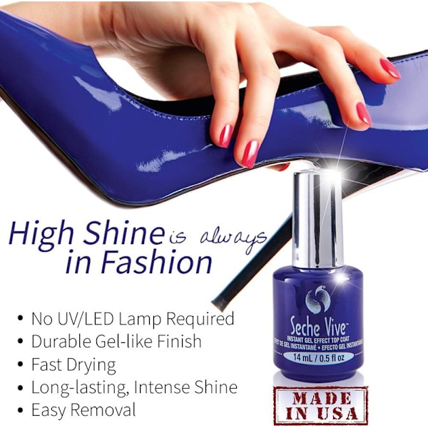 Seche Vive Instant Gel Effect Top Coat 14 ml