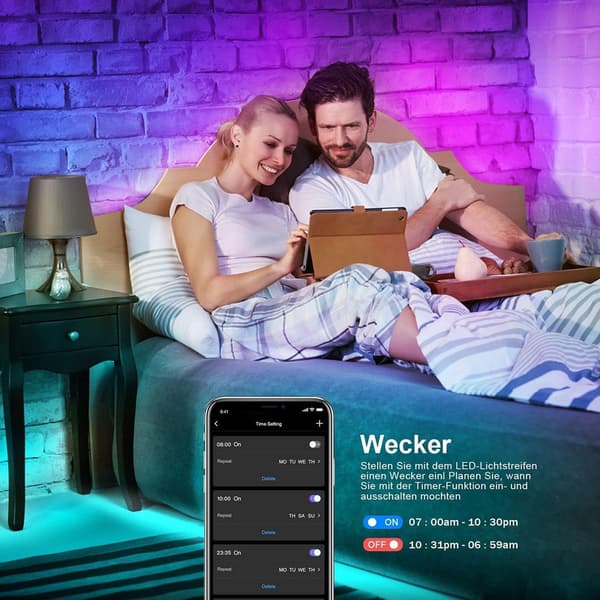30m LED-ljusslinga Bluetooth RGB-ljus LED-tejp