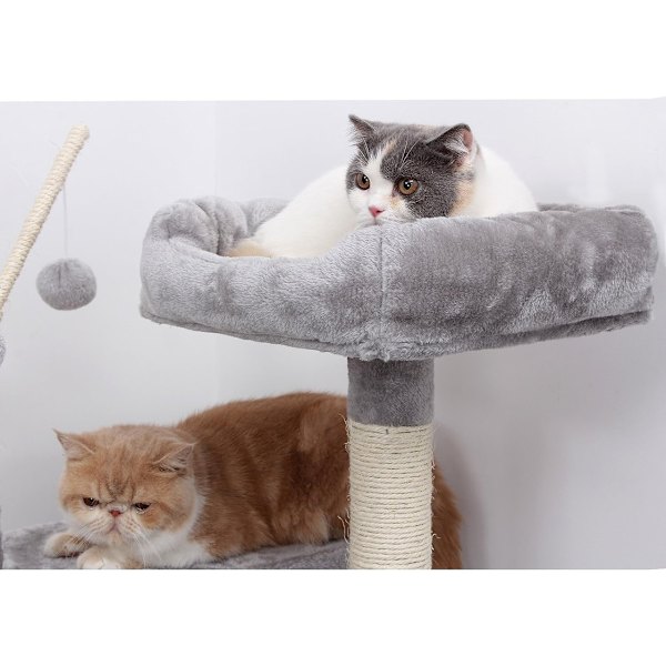 Cat Tree, 154 cm, Grey Cat Tree Scratching Post Activity Centre