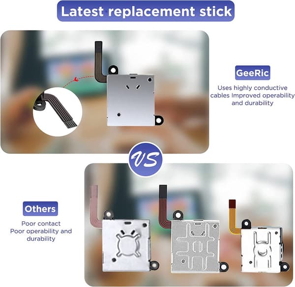 30 st Joycon Joystick Ersättning, GeeRic Joycon reparationssats
