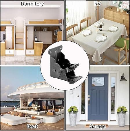 4 Pieces Table Legs, Folding Hinges 0-90 Degree, Folding Hinges, Support Holder with Locking, Table Legs,