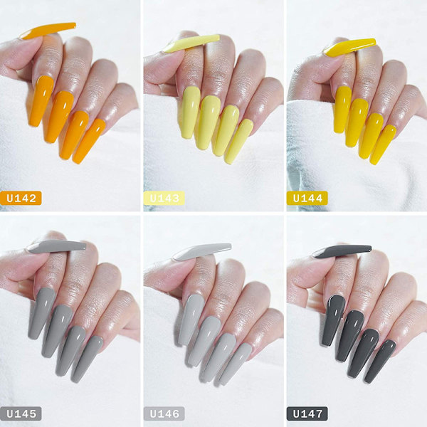 Gel Nagellack Ultimate Grey Illuminating Yellow Set