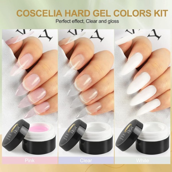 6st UV Gel Nail Constructions som False Nail Kit Nail Gel UV Gels