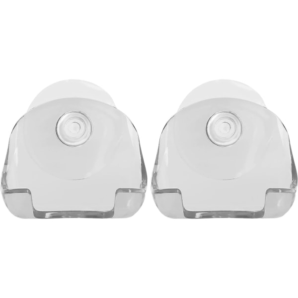 2 x Rakbladshållare med sugkopp