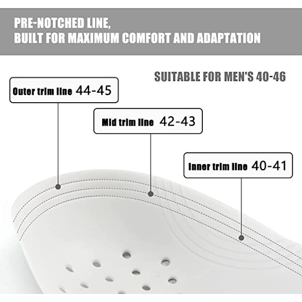 6 par Skoskydd för Sneaker Anti-Crease Anti-veck SVART