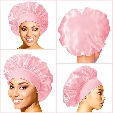 3 stycken Sovmössa - Satin bonnet - Sleep Cap
