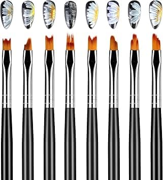 8 Pcs Function Nail Brush, Drawing Nails, Brush Pen Nail Design Painting