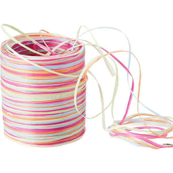 Spoleband, Rosa/Gul 50 m, 1 Styck