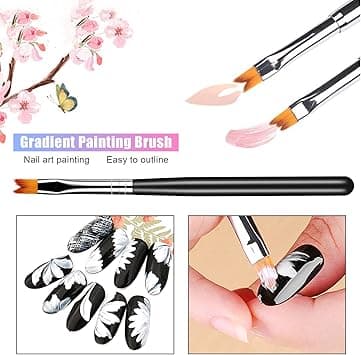 8 Pcs Function Nail Brush, Drawing Nails, Brush Pen Nail Design Painting