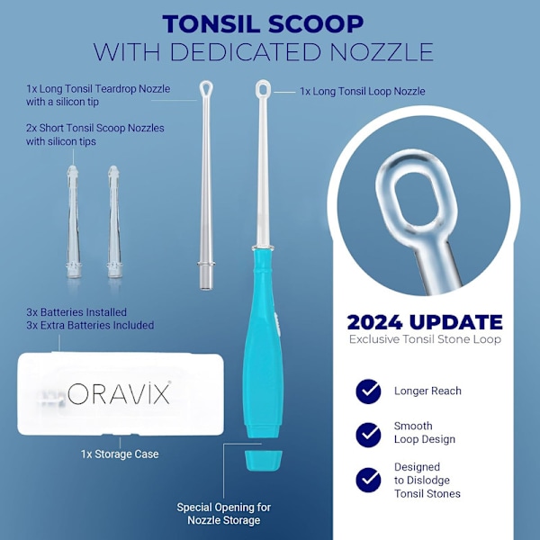 removes stones from tonsils | Tonsil stone removal kit