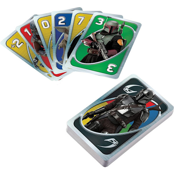 UNO Star Wars the Mandalorian Edition, kortspel, gåva för fans, tysk version, från 7 år