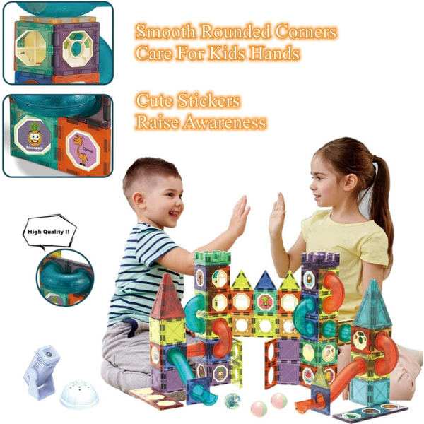 magnetic building blocks 110pcs for kids,STEM Magnets Kids Educational Building Kits