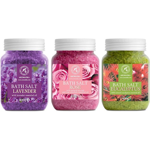 Bath Salts Set - Epsom Salt - Himalayan Pink Salt