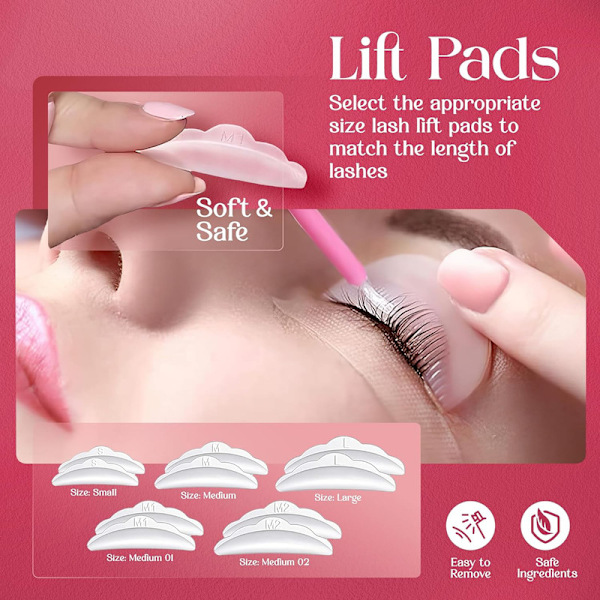 Förbättrad ögonfranslyftningssats, Professionell Semipermanent Locker Permanent Kit