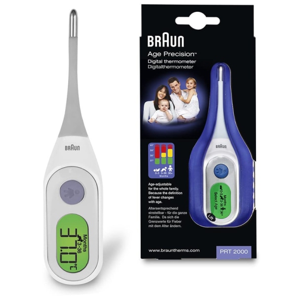 Digital StickThermometer with Age Precision,