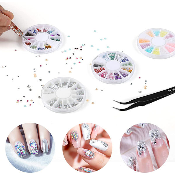 Nagelkonst penselset, GuKKK 61 stycken nageldesigntillbehör