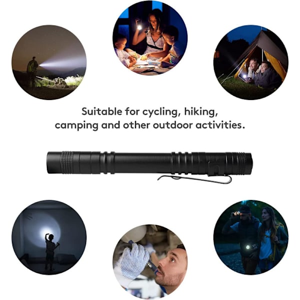 2Pcs High Lumen Flashlights Led Lights Flashlight Night Light Led Pen
