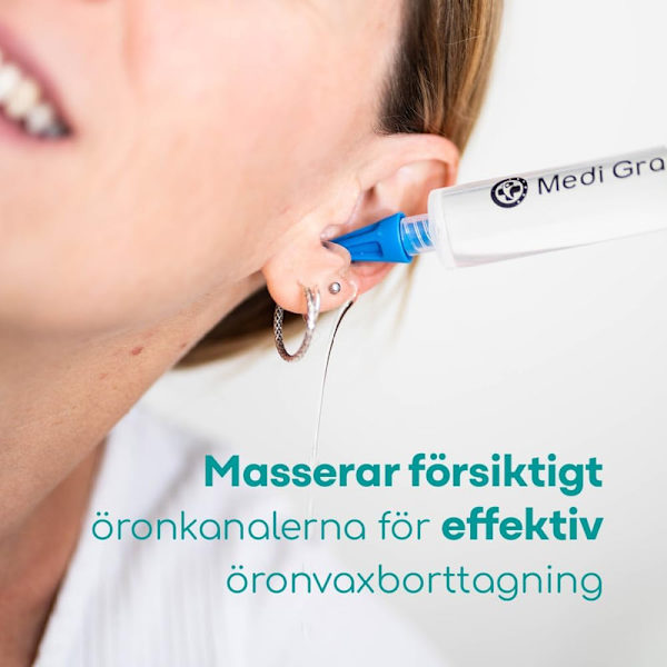 Borttagningssats - 3 x mjuka Quad-Stream sprutspetsar för rengöring av öronvax