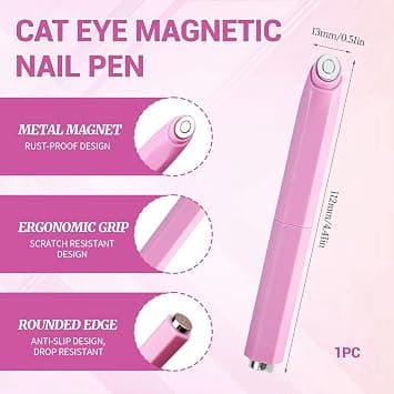 3-i-1 kattögonmikrovågsugn penna, multifunktionell nagellackmagnet