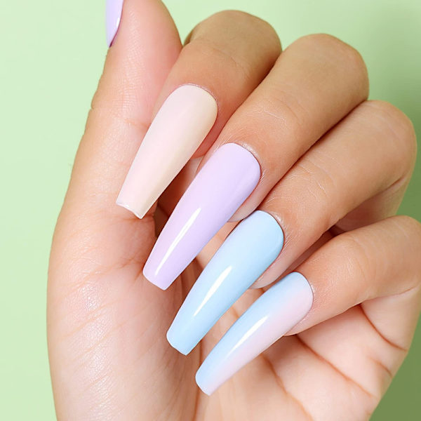 Gel Nagellack Set, 8 ml 12 färger Blötlägg av UV LED Gel