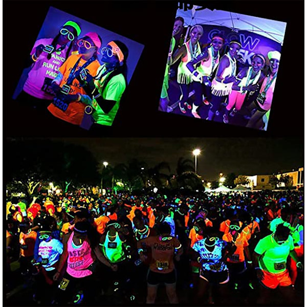 100-pack glowsticks armband, självlysande