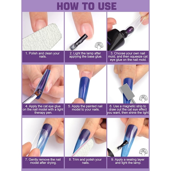 Poly Gel Nagelförlängningskit, 6 Färger Glitter Poly Nagelförlängningsgel Kit Nagelbyggargel Professionellt Poly Gel Nagelförlängningskit