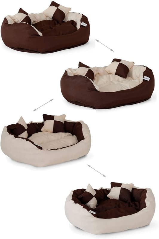 Överdrag Fiberkudde Hundsängar Sortiment brun/beige