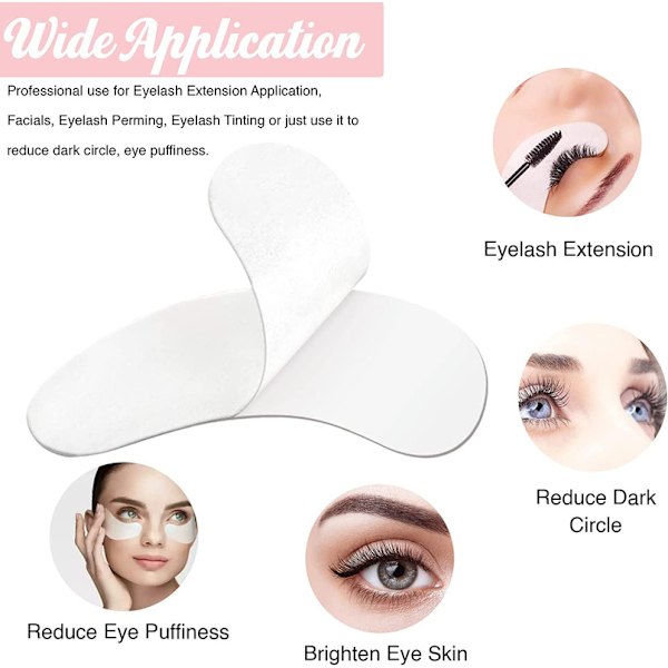 Eye Gel Pads för ögonfransförlängning, 100 par