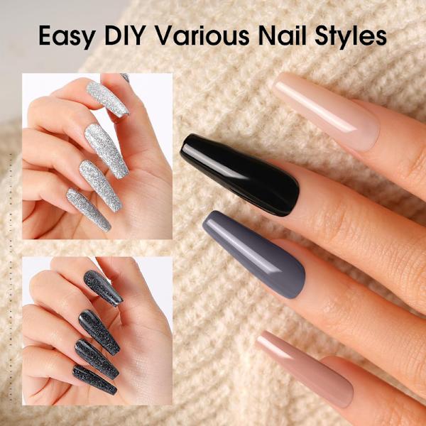 Semi-permanenta emaljer 6PCS UV Gel Collection Salong Level Långvarig Nagelgel 10ML