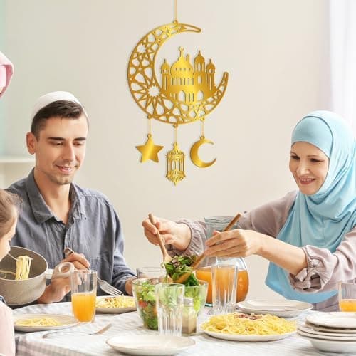 Ramadan Decoration Moon Acrylic Eid Mubarak Ramadan Kareem Decorations