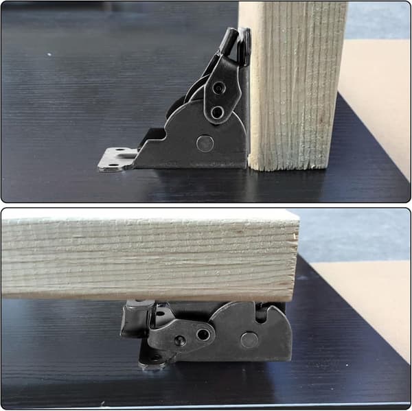 4 Pieces Table Legs, Folding Hinges 0-90 Degree, Folding Hinges, Support Holder with Locking, Table Legs,