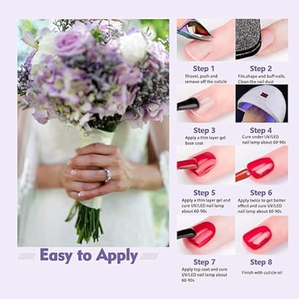 halvpermanenta nagellack, 10 ml mjölkvit gelé rosa emalj halvpermanent gel UV-nagellack ge