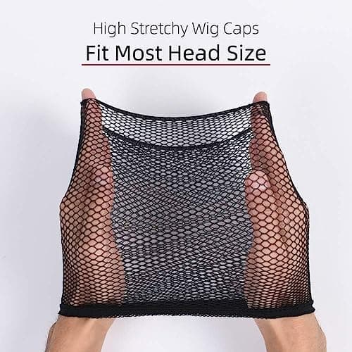 Perukmössa, 8 delar Perukmössor Hårnät Nylonset, Stretchable Elastisk Andas Peruk Keps Liner