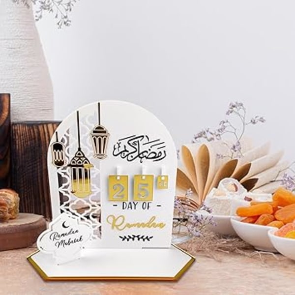 Ramadan Calendar, Eid Mubarak Decoration DIY Ramadan Calendar, Acrylic Plastic Calendar Card, Islamic