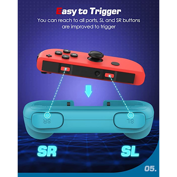 eller Nintendo Switch Joy-Con, Grip för Nintendo Switch Controller