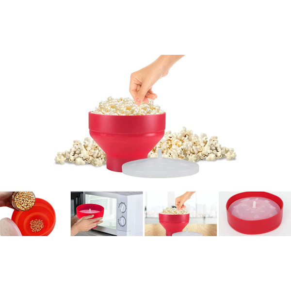 Popcorn Maker silikon för mikrovågsugn,