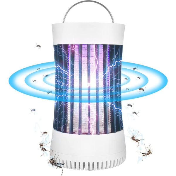 Portable Electronic Rechargeable Mosquito Fly Killer Light/Bug Zapper for Summer Travel,