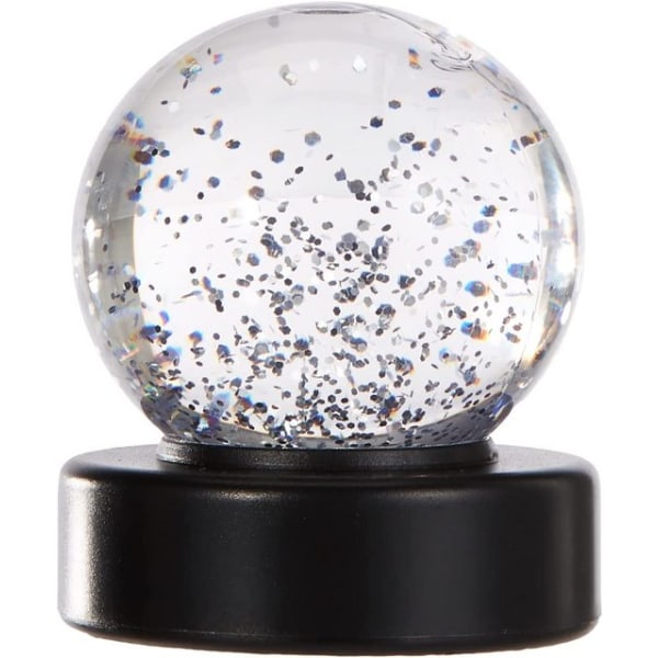 Glitter-Ball LED Light 10490, Klar med Silver Glimmer