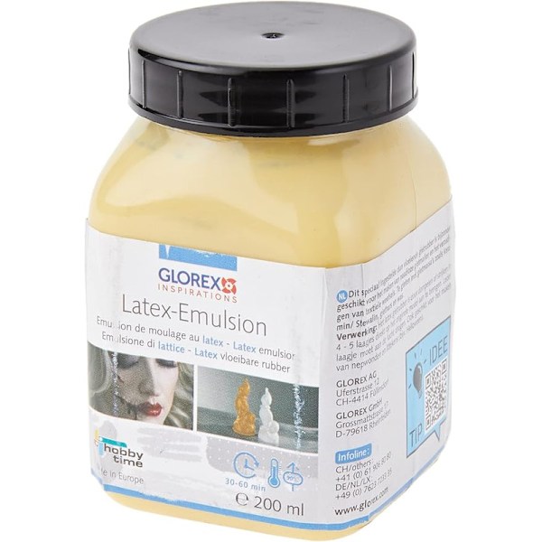 Glorex Latex Emulsion 200ml, Multi-Element, Multi-Colour